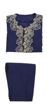 Load image into Gallery viewer, Mens Unisex Cosplay Legend 18th Century Dark Blue Uniform Marie Antoinette Rococo Costume Suit