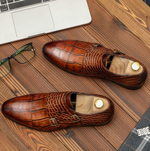 Load image into Gallery viewer, Men Genuine Leather shoes - Black or Brown - Many Sizes