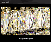 Load image into Gallery viewer, "Arna's Luxury Collection" Chandelier K9 Crystal LED Ceiling Chandelier - L100cm x W80 + 80W