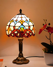 Load image into Gallery viewer, Arna Royal Collection -Tiffany Table lamp LED Mediterranean Vintage Stained Glass Light