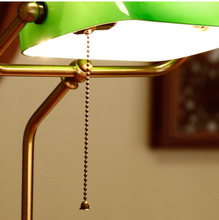 Load image into Gallery viewer, Arna Royal Collection - Classical Vintage Banker Lamp E27 Table Lamp Glass Lampshade Desk Lights 90V-240V