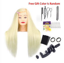 Load image into Gallery viewer, Girls Professional 85% Real Human Hair Mannequin Hair Training & Makeup - (Perfect Gift)