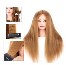 Load image into Gallery viewer, Girls Professional 85% Real Human Hair Mannequin Hair Training & Makeup - (Perfect Gift) )