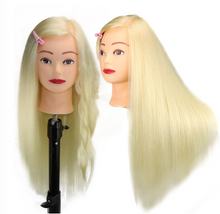 Load image into Gallery viewer, Girls Professional 85% Real Human Hair Mannequin Hair Training & Makeup - (Perfect Gift) )