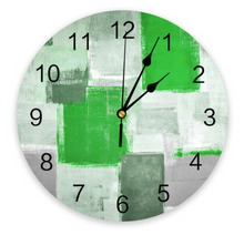 Load image into Gallery viewer, Deluxe "Arna Royal Clock Collection" Oil Painting Abstract Geometric Wall Clock - Many Colours