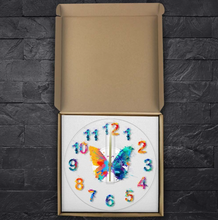 Load image into Gallery viewer, Deluxe "Arna Royal Clock Collection" Watercolour Painted Wall Clock