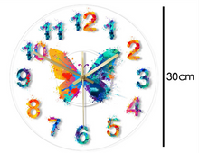 Load image into Gallery viewer, Deluxe "Arna Royal Clock Collection" Watercolour Painted Wall Clock