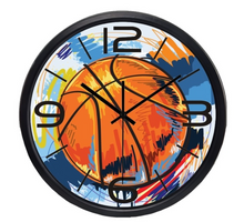 Load image into Gallery viewer, Deluxe "Arna Royal Clock Collection" Football Basketball Clock Children's