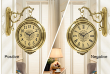 Load image into Gallery viewer, Deluxe "Arna Royal Clock Collection" American Style Double Sided Wall Clock