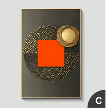 Load image into Gallery viewer, Arna's Luxury Painting Collection - Nordic Abstract Golden Canvas Paintings - Many Styles