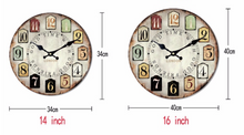 Load image into Gallery viewer, Deluxe "Arna Royal Clock Collection" Rustic Retro Wall Clock