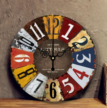 Load image into Gallery viewer, Deluxe "Arna Royal Clock Collection" Handcrafted Retro Wall Clock