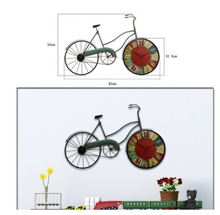 Load image into Gallery viewer, Deluxe "Arna Royal Clock Collection" Vintage Wall Clock Mediterranean Style Bicycle Pendant
