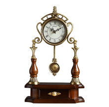 Load image into Gallery viewer, "Arna Royal Victorian Collection" Vintage Solid Wood Copper Clock