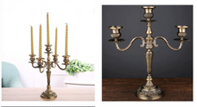 Load image into Gallery viewer, "Arna Royal Victorian Collection" Vintage European Unique Candelabra Bronze High Quality 5 Arm