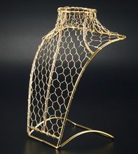 Load image into Gallery viewer, "Arna Royal Gown Collection" Luxury Female Gold Wire Mannequin Cosmetology Window Display Model