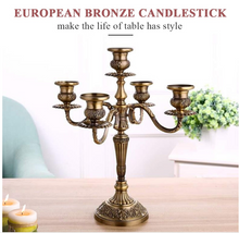 Load image into Gallery viewer, "Arna Royal Victorian Collection" Vintage European Unique Candelabra Bronze Quality 3 Arm