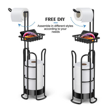 Load image into Gallery viewer, Luxury Toilet Paper & Tissue Holder Metal