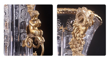Load image into Gallery viewer, "Arna Lisa" Luxury Vintage Finest Collection - Crystal Golden Boys Copper Brass Vase