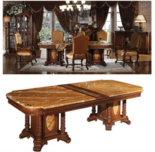 Load image into Gallery viewer, "Arna Royal Victorian Collection" Luxury Plus Furniture - Exquisite Dining Table & Chairs x8 Marble