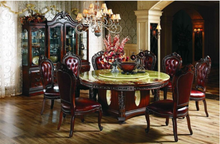 Load image into Gallery viewer, "Arna Royal Victorian Collection" Luxury Plus Furniture - Exquisite Dining Table 1.8 Marble & Chairs x6