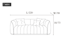 Load image into Gallery viewer, "Arna Royal LUXURY Collection" Luxury Plus Furniture - Sleek & Stylish Modern 2 Piece Lounge Suite