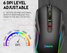 Load image into Gallery viewer, Gaming Mouse Wired 10 Button Adjustable RGB