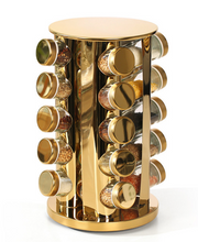 Load image into Gallery viewer, "Arna Lisa" Royal Collection - Luxury Rotary Seasoning Set 20 High Quality Red/Gold/Silver