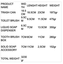 Load image into Gallery viewer, "Selim" Bathroom Accessories - 5 Piece    (Highest quality - Latest Design).
