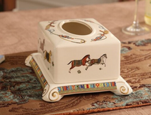 Load image into Gallery viewer, "Scottishe" Collection (Horses) - Tissue Box Deluxe
