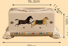 Load image into Gallery viewer, "Scottishe" Collection (Horses) - Tissue Box Deluxe
