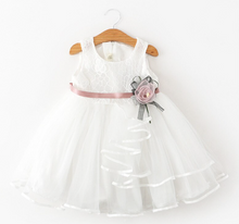 Load image into Gallery viewer, "Arna" Royal Gown Collection - Little Girl Flower Party Lace Tutu Dress Baby Kids Sleevess Dresses Clothes Summer Children Wedding Birthday
