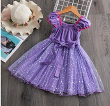 Load image into Gallery viewer, "Arna" Royal Gown Collection - Polka Dot Toddler Dress Halloween Costume Baby Girl Christmas Party Dress
