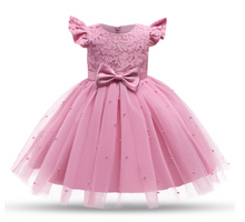 Load image into Gallery viewer, "Arna" Royal Gown Collection - Little Girl Flower Party Lace Tutu Dress Baby Kids Sleevess Dresses Clothes Summer Children Wedding Birthday
