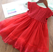 Load image into Gallery viewer, "Arna" Royal Gown Collection - White Lace Princess Dress For Girls
