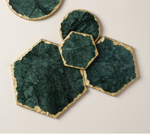 Load image into Gallery viewer, "Arna Lisa" 3 Piece Plate Set - Natural Marble Plates Creativity Gold Inlay Display Trays
