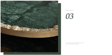 Load image into Gallery viewer, "Arna Lisa" 3 Piece Plate Set - Natural Marble Plates Creativity Gold Inlay Display Trays
