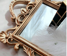 Load image into Gallery viewer, "Arna Collection" Gold Tray's - Nordic Ginkgo Leaf Mirror Display Tray
