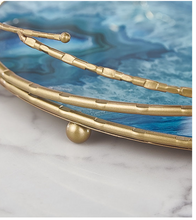 Load image into Gallery viewer, "Arna Lisa" Royal Collection - Luxury Unique Design - Gold Glass Trays Decorative Creative Bird Frame
