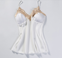 Load image into Gallery viewer, "Arna" Collection - Quality Lace 5 Piece Satin Sleepwear
