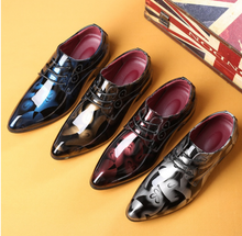 Load image into Gallery viewer, Mens Patent Leather Shoes Pointed Toe -  Many Sizes &amp; Colours
