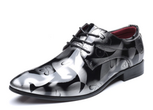 Load image into Gallery viewer, Mens Patent Leather Shoes Pointed Toe -  Many Sizes &amp; Colours
