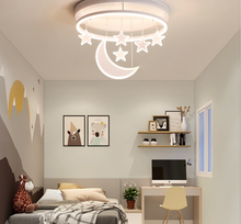 Load image into Gallery viewer, Arna Royal Collection - Children's Star Moon Hanging Lights LED Chandeliers
