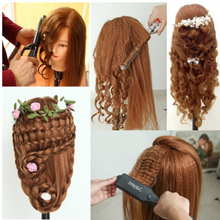 Load image into Gallery viewer, Girls Professional 85% Real Human Hair Mannequin Hair Training &amp; Makeup - (Perfect Gift) )
