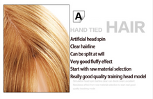 Load image into Gallery viewer, Girls Professional 85% Real Human Hair Mannequin Hair Training &amp; Makeup - (Perfect Gift) )
