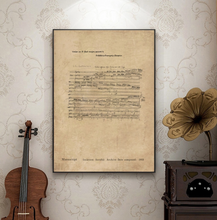 Load image into Gallery viewer, Arna's Luxury Painting Collection - Classical Musical Notes Canvas Painting - Many Styles
