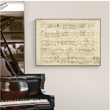 Load image into Gallery viewer, Arna's Luxury Painting Collection - Classical Musical Notes Canvas Painting - Many Styles
