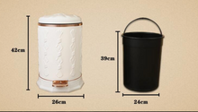 Load image into Gallery viewer, "Arna Royal Vintage Collection"  Luxury Pedal Golden Range 6L Trash Rubbish Bin
