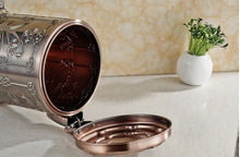 Load image into Gallery viewer, "Arna Royal Vintage Collection"  European Luxury Bronze Stainless Steel Trash Rubbish Bin
