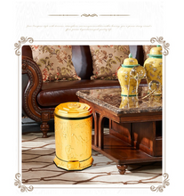 Load image into Gallery viewer, "Arna Royal Vintage Collection"  Luxury Pedal Golden Range 10L Trash Rubbish Bin
